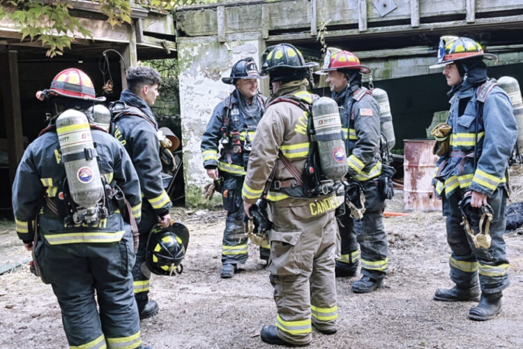 Vacant home ignites practice for local fire departments